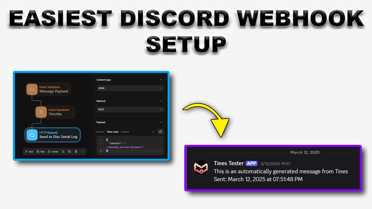 How To Setup Discord Webhook In Tines Automation Workflows – Tyler ...